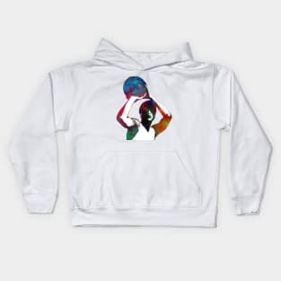 Basketball sport art #basketball Kids Hoodie